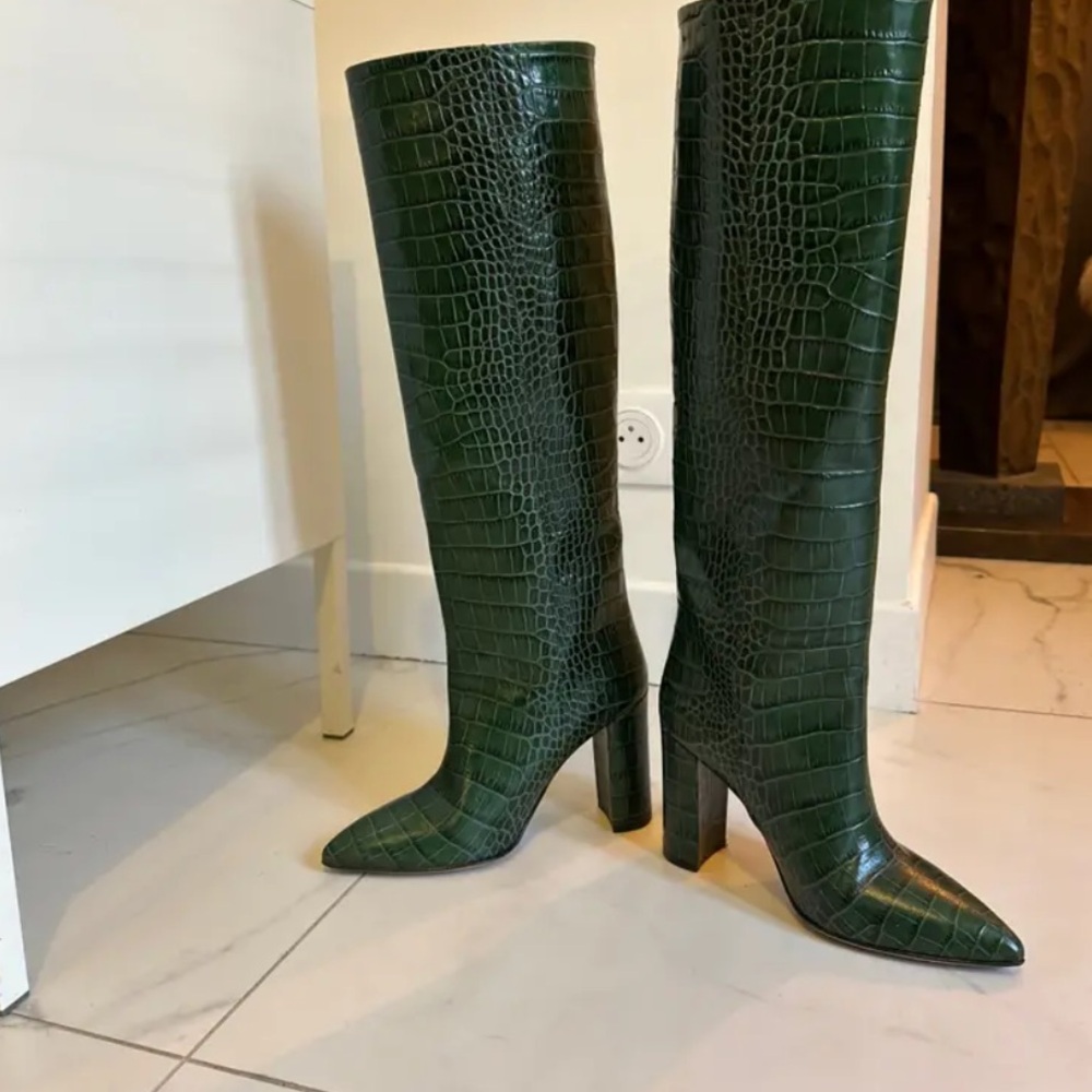 Toral crocodile dark green boots